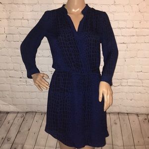 T. Babaton Python long sleeve Silk Dress S